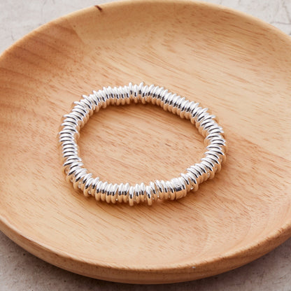 Silver Plated Sweetie Stretch Bracelet
