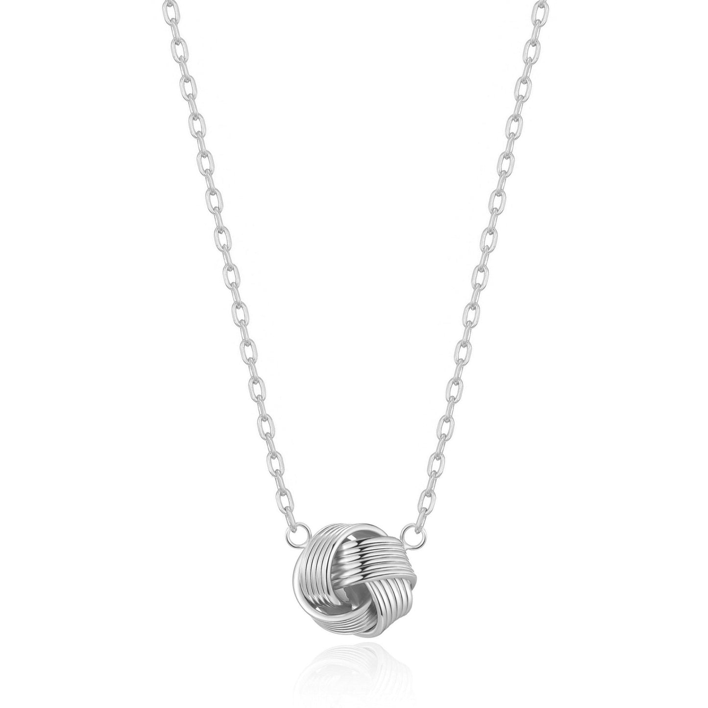 Silver Plated Thank You for Helping us Tie The Knot Bridal Necklace with Quote Card