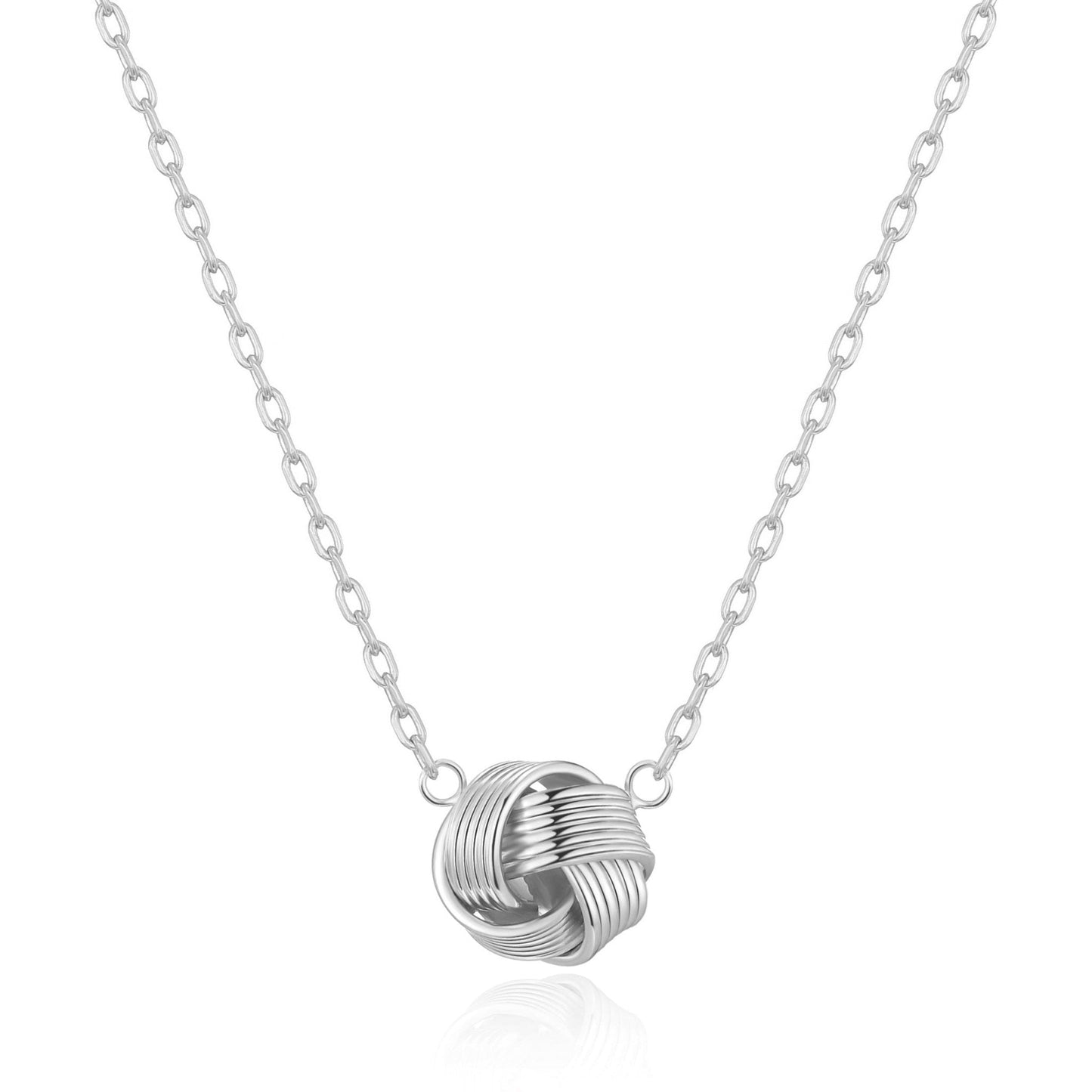 Silver Plated Thank You for Helping us Tie The Knot Bridal Necklace with Quote Card