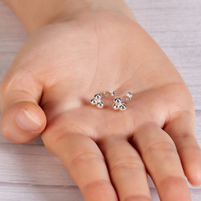 Silver Plated Trinity Earrings