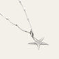 Dainty Silver Starfish Necklace