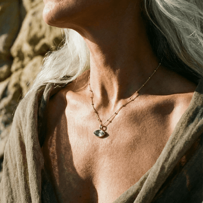 Siren’s Teardrop Amethyst Necklace - Gold or Silver
