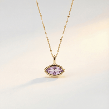 Siren’s Teardrop Amethyst Necklace - Gold or Silver