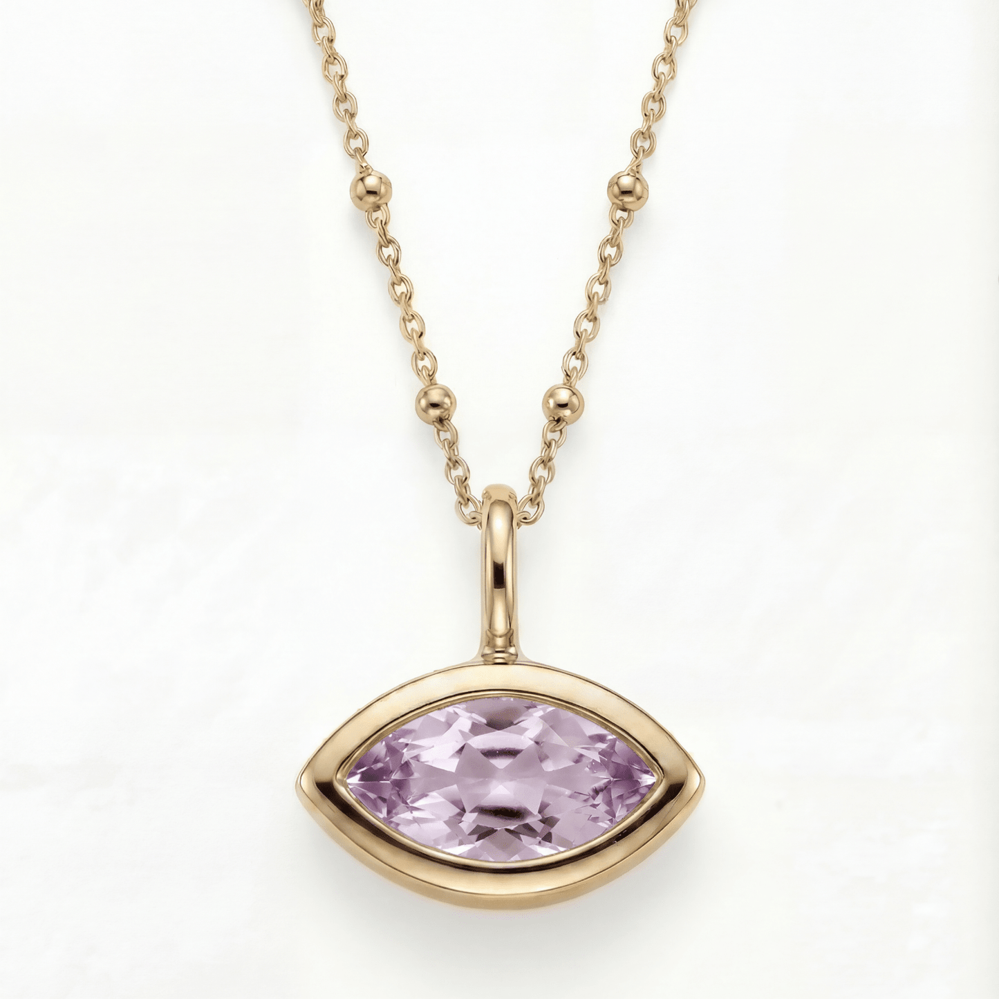 Siren’s Teardrop Amethyst Necklace - Gold or Silver