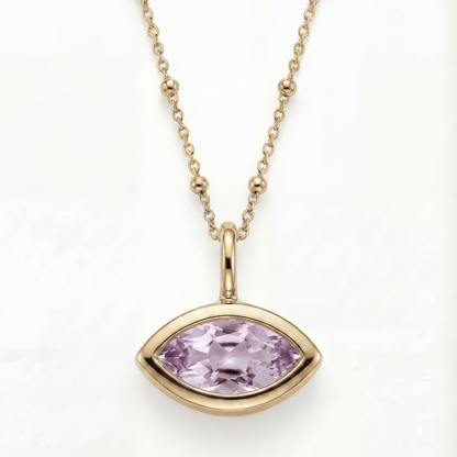 Siren’s Teardrop Amethyst Necklace - Gold or Silver
