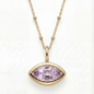 Siren’s Teardrop Amethyst Necklace - Gold or Silver