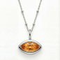Siren’s Teardrop Citrine Necklace - Gold or Silver