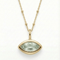 Siren’s Teardrop Green Quartz Necklace - Gold or Silver