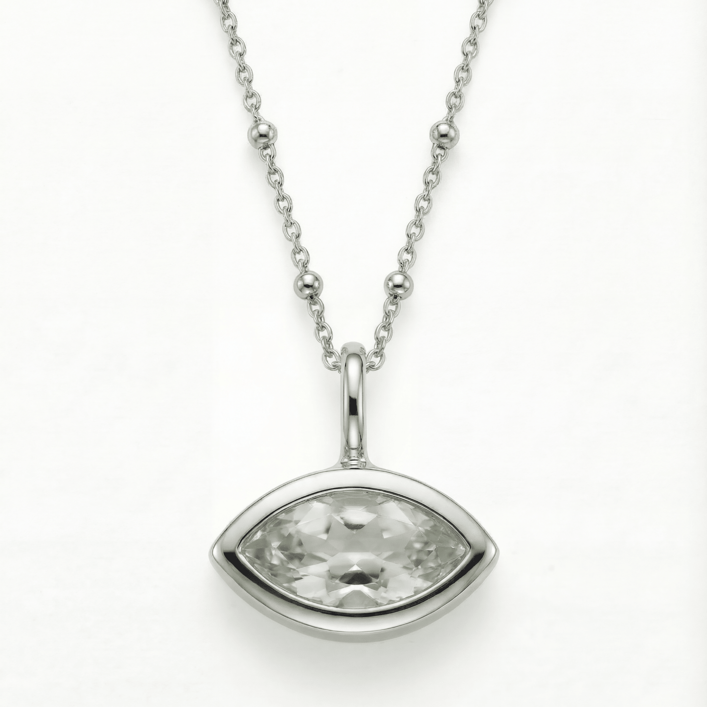 Siren’s Teardrop Green Quartz Necklace - Gold or Silver