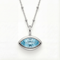 Siren’s Teardrop Sky Blue Topaz Necklace - Gold or Silver