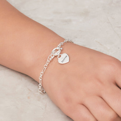 Sister Charm Bracelet Created with Zircondia® Crystals