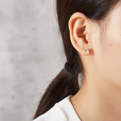 Sister Heart Earrings with Quote Card Created with Zircondia® Crystals