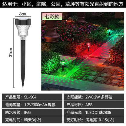 Solar Powered Waterproof Garden Pathway Projection Light