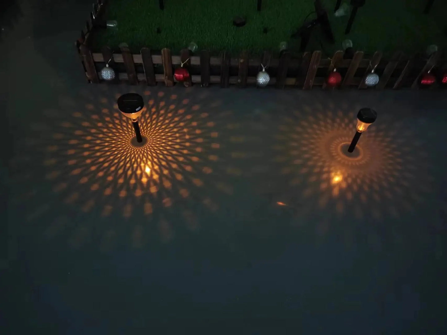 Solar Powered Waterproof Garden Pathway Projection Light