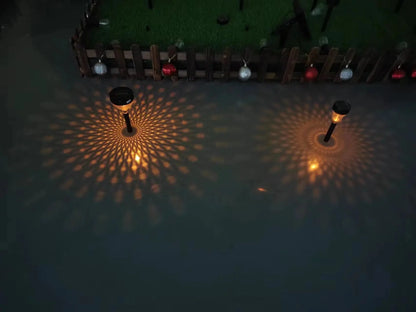 Solar Powered Waterproof Garden Pathway Projection Light