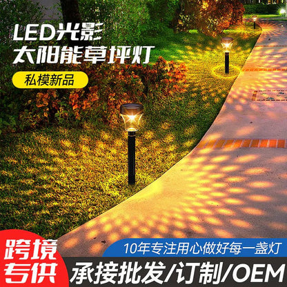Solar Powered Waterproof Garden Pathway Projection Light