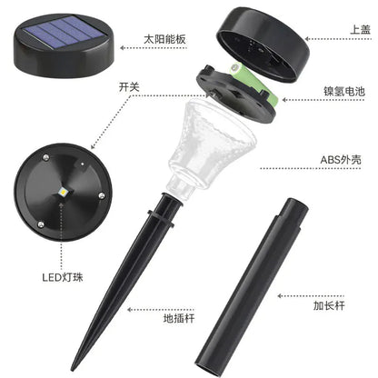 Solar Powered Waterproof Garden Pathway Projection Light