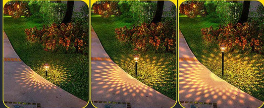 Solar Powered Waterproof Garden Pathway Projection Light
