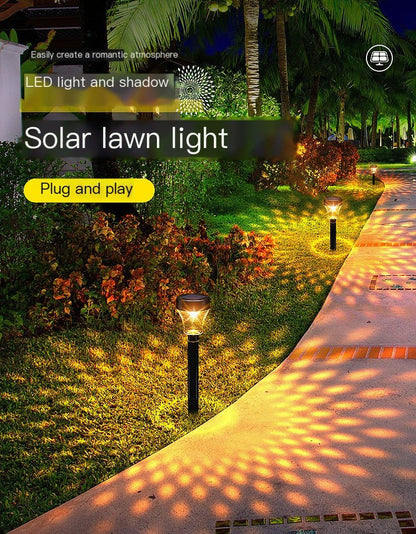 Solar Powered Waterproof Garden Pathway Projection Light