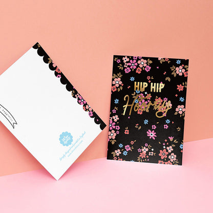 HIP HIP HOORAY FOIL GREETINGS CARD