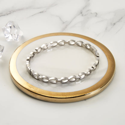 Stainless Steel Infinity Bangle (7 Inch)