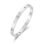 Stainless Steel Star Bangle (7 Inch)