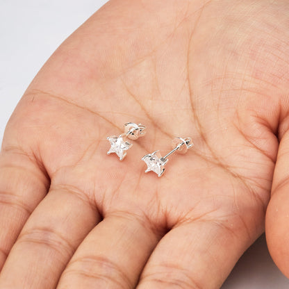 Star Earrings Created with Zircondia® Crystals