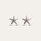 Dainty Silver Starfish Studs