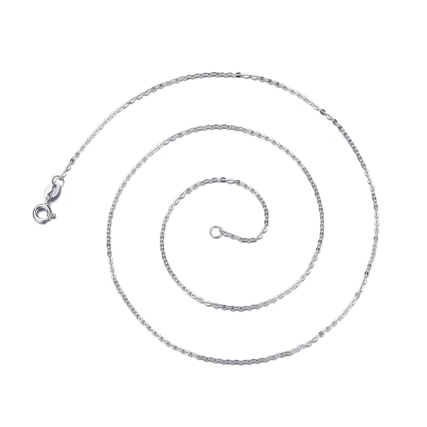 Sterling Silver 16" 18" 20" Inch 1.2mm Fine Cable Chain Necklace