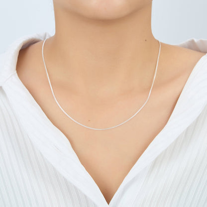 Sterling Silver 16" 18" 20" Inch 1.2mm Fine Italian Curb Chain Necklace