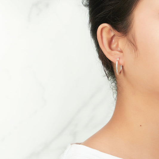 Sterling Silver 20mm Hoop Earrings