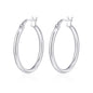 Sterling Silver 25mm Hoop Earrings