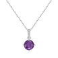 Sterling Silver Amethyst Gemstone Necklace