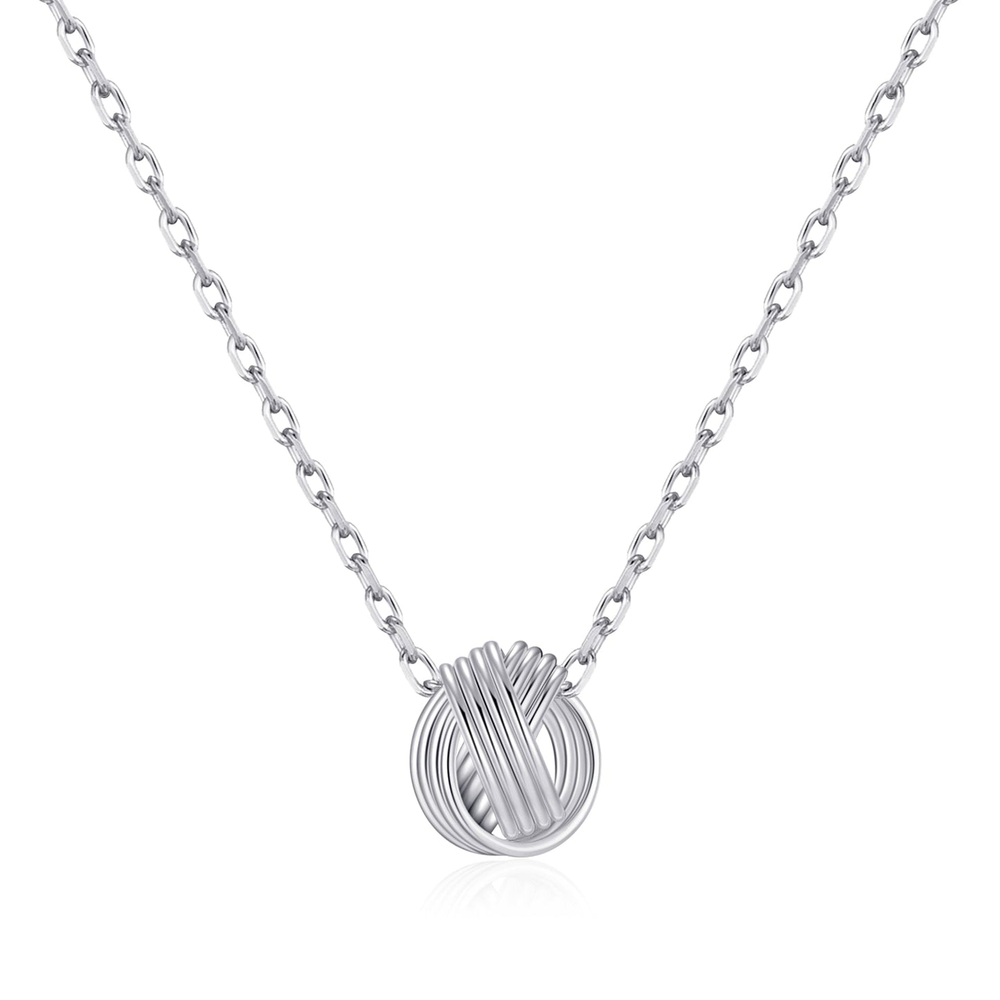 Sterling Silver Grandma Quote Knot Necklace