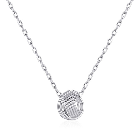 Sterling Silver Grandma Quote Knot Necklace