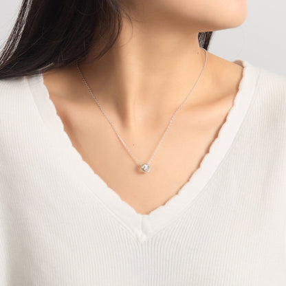 Sterling Silver Friendship Quote Knot Necklace