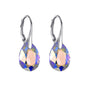 Sterling Silver Aurora Borealis Drop Earrings Created with Zircondia® Crystals