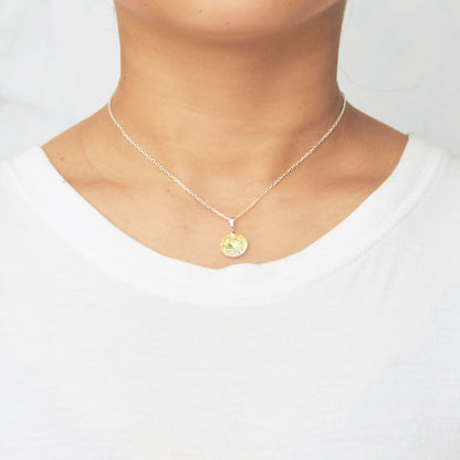 Sterling Silver Aurora Borealis Necklace Created with Zircondia® Crystals