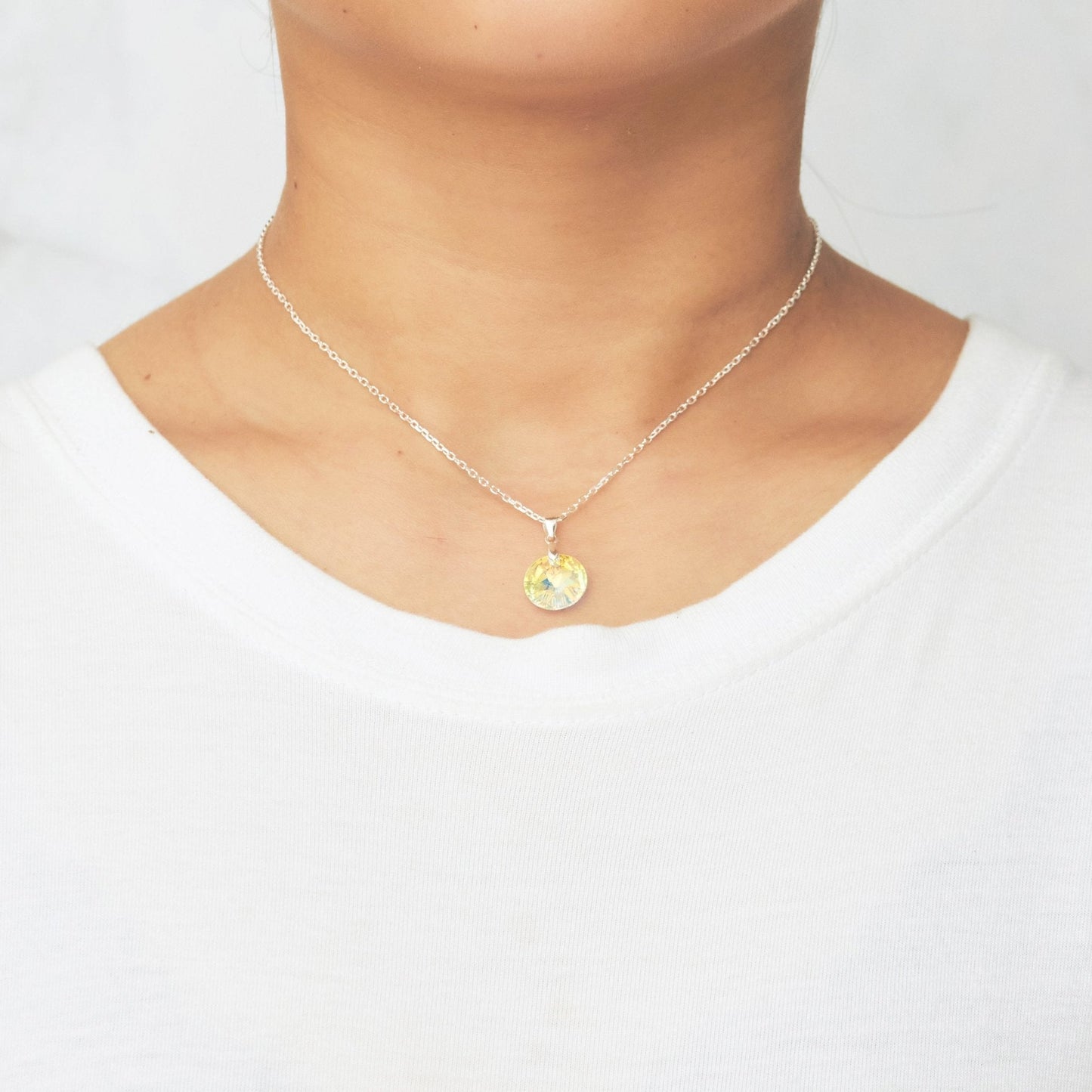 Sterling Silver Aurora Borealis Set Created with Zircondia® Crystals