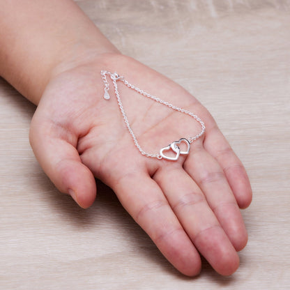 Sterling Silver Bottom of my Heart Bracelet