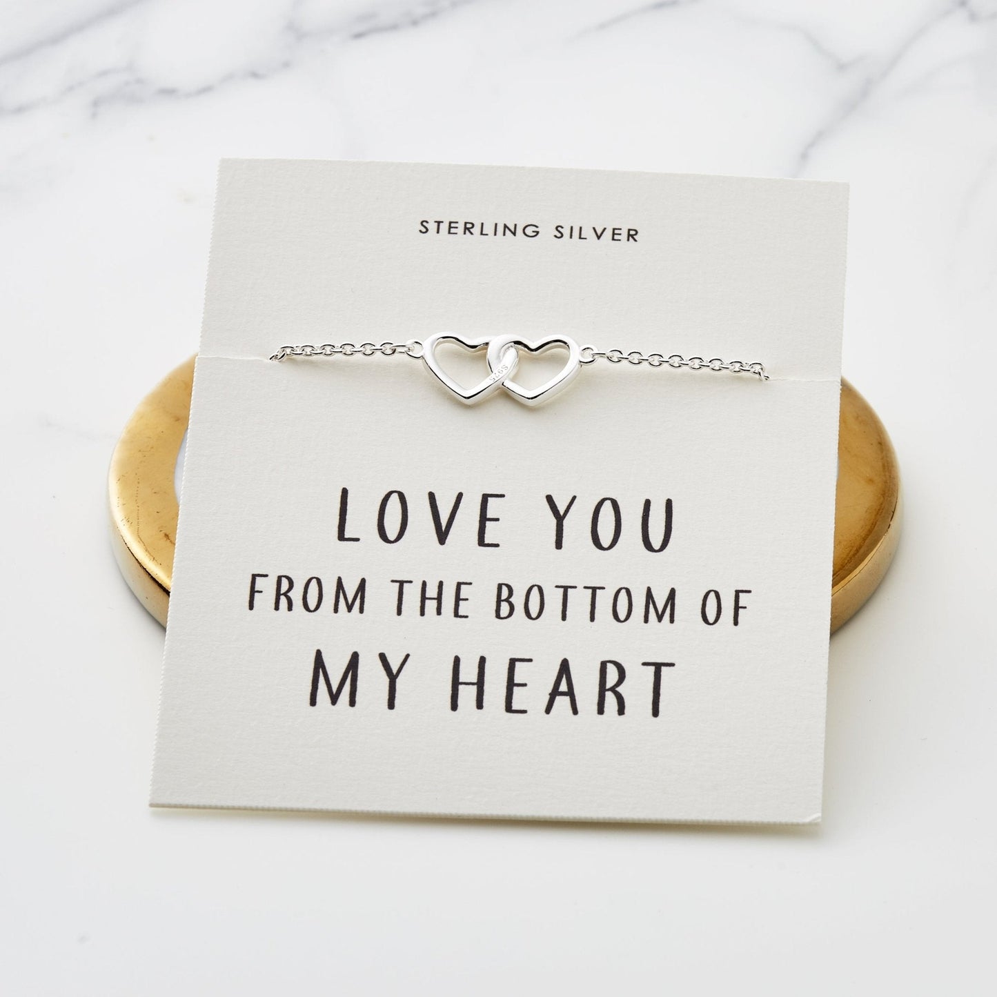 Sterling Silver Bottom of my Heart Bracelet
