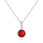 Sterling Silver Carnelian Gemstone Necklace