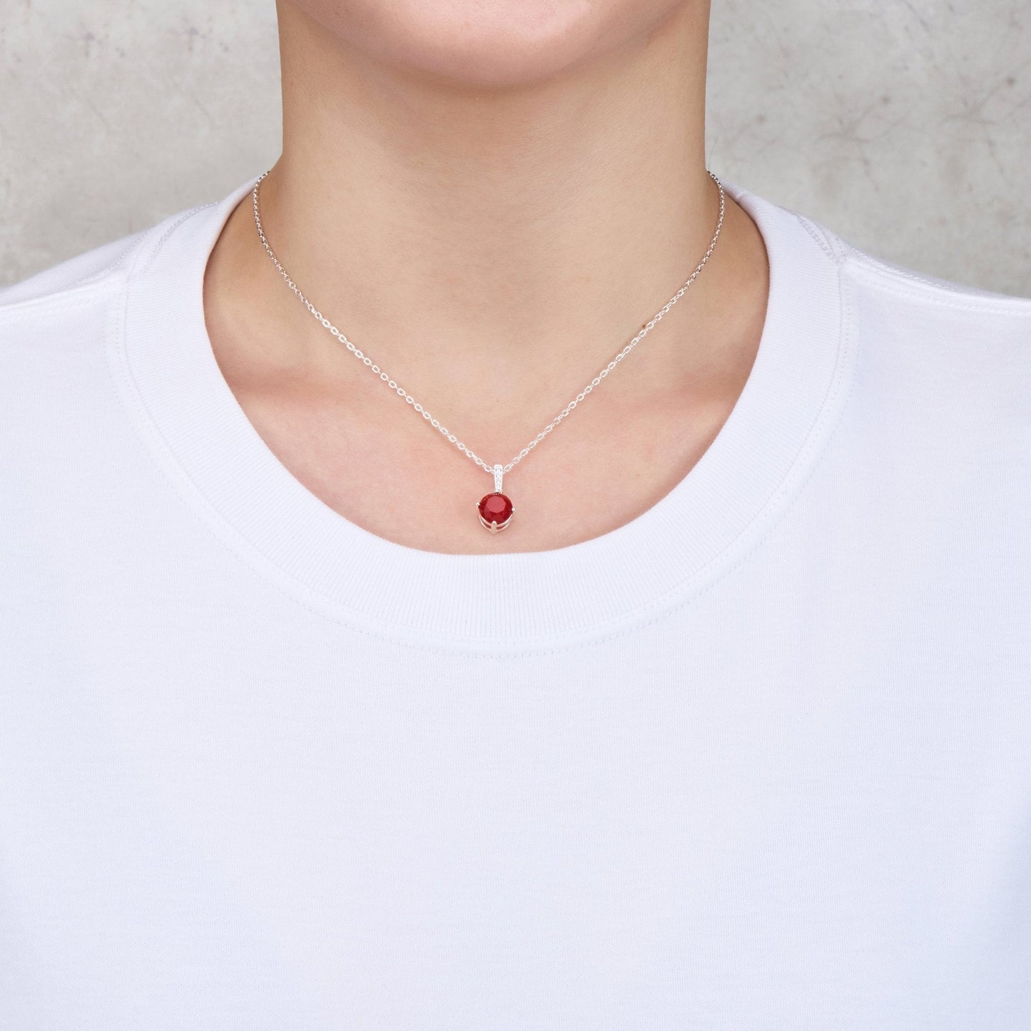 Collier en Argent Sterling avec Pierre Semi-Précieuse Cornaline et Carte Citation