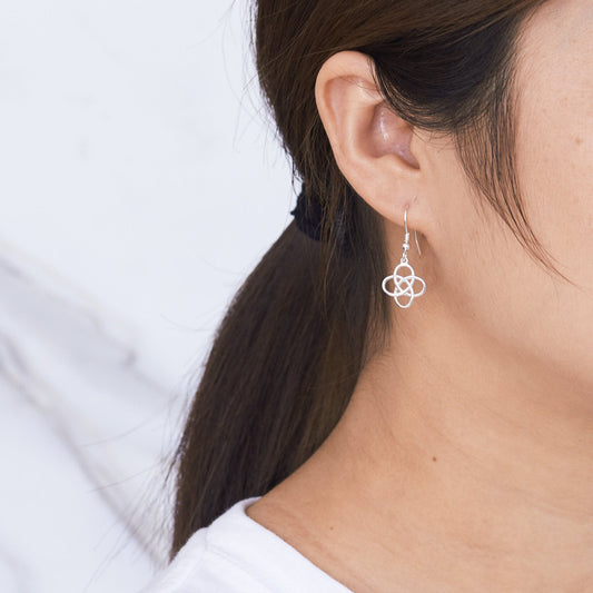 Sterling Silver Celtic Dangle Earrings