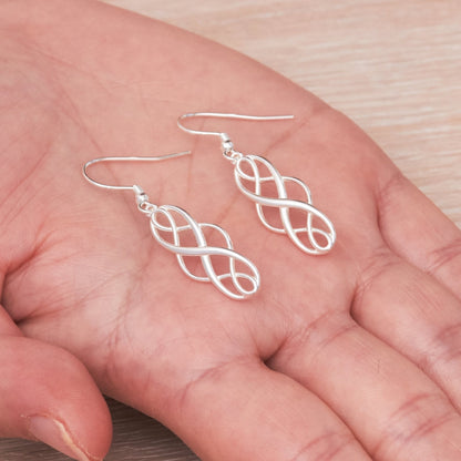 Sterling Silver Celtic Drop Earrings