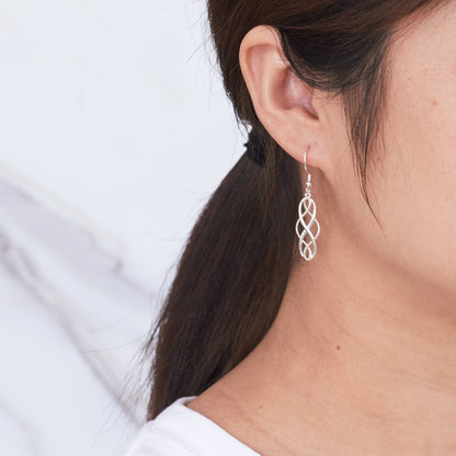 Sterling Silver Celtic Drop Earrings