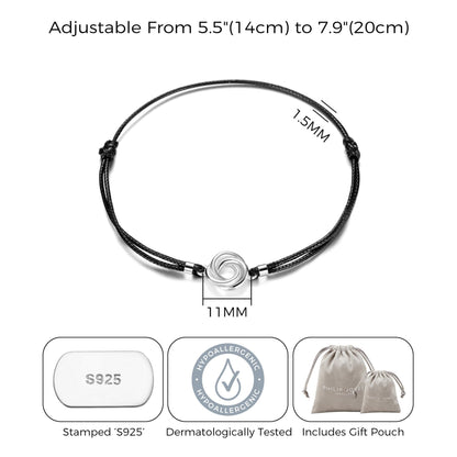 Sterling Silver Corded Knot Bracelet