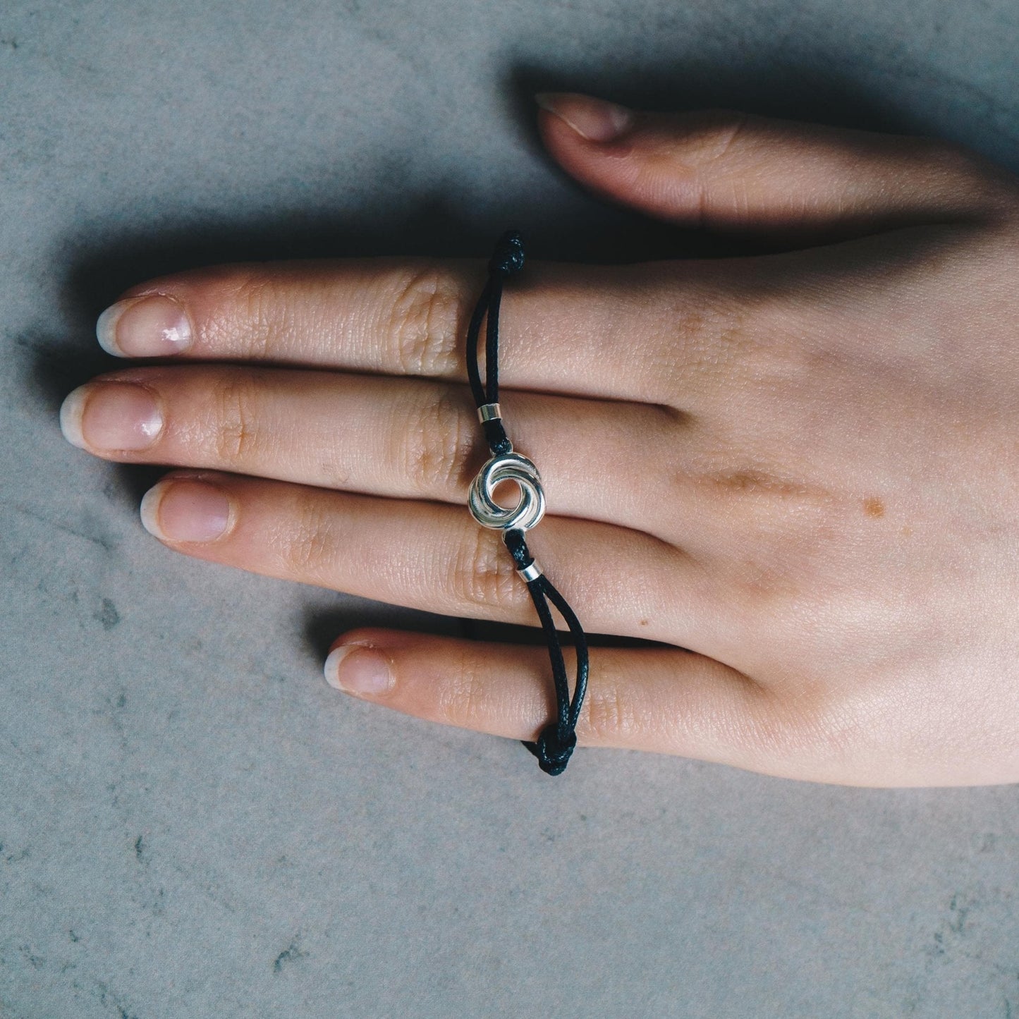 Sterling Silver Corded Knot Bracelet