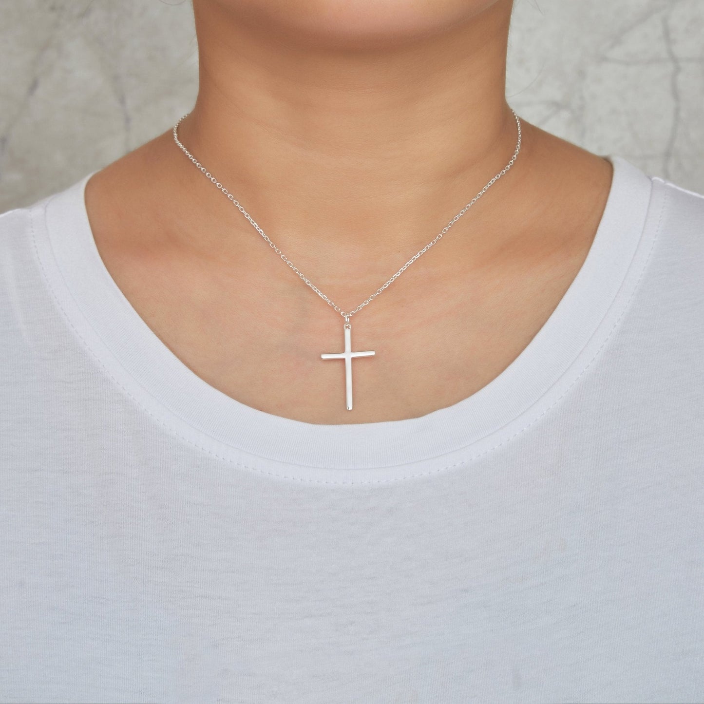 Sterling Silver Cross Pendant Necklace