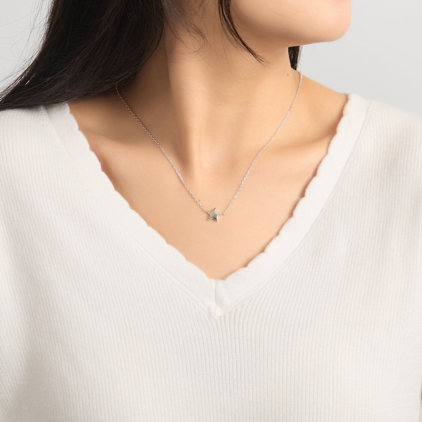Sterling Silver Star Necklace